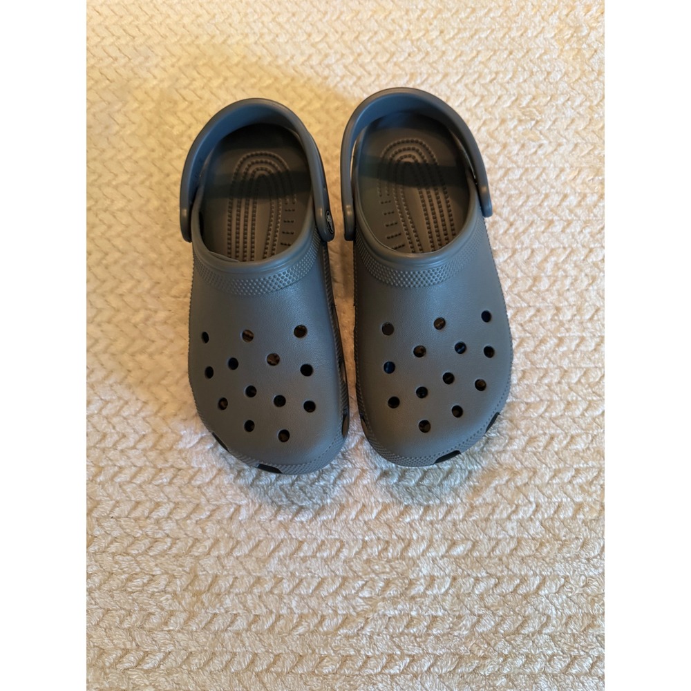 Crocs Classic Clog Slate Grey Mens 6 Womens 8 Slip On Water Shoes